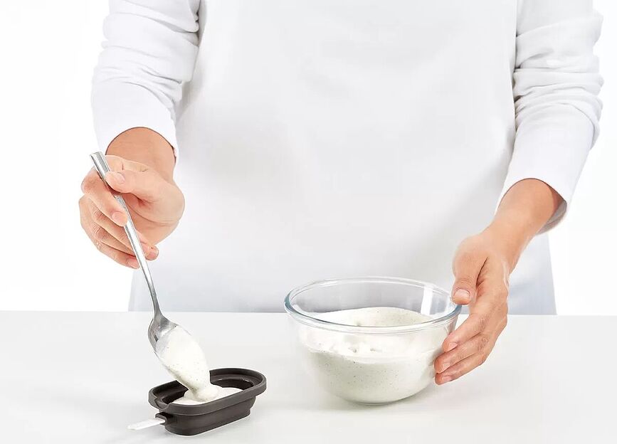 Classic Creamy Φόρμες για Παγωτό, με δοχείο για επικάλυψη, Σετ 5 τεμαχίων