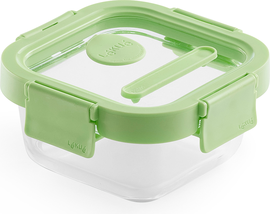 Contenedor de cristal Lekue, cuadrado