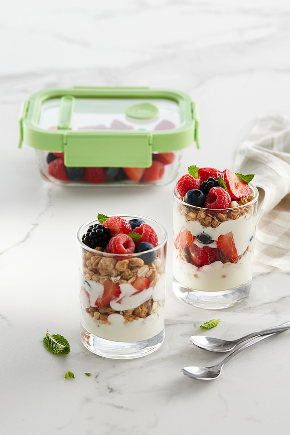 Contenedor de cristal Lekue, 640 ml, rectangular