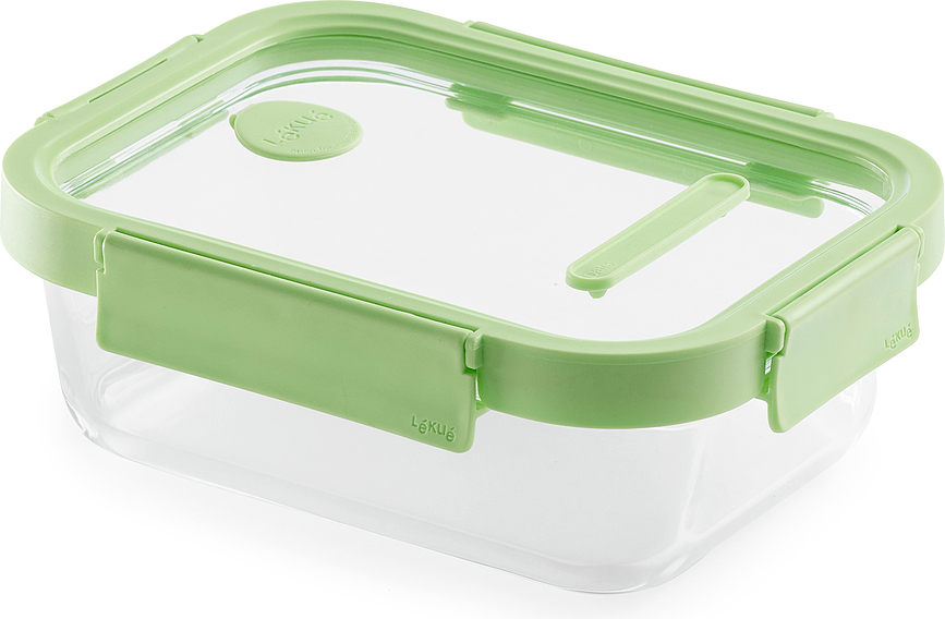 Contenedor de cristal Lekue, rectangular
