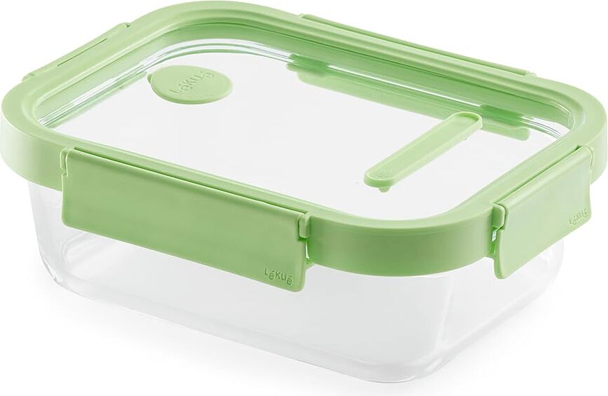 Contenedor de cristal Lekue, rectangular