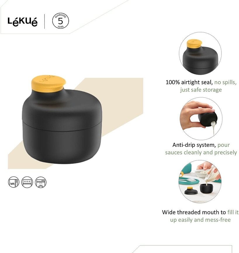 Contenedor para salsa To Go, negro