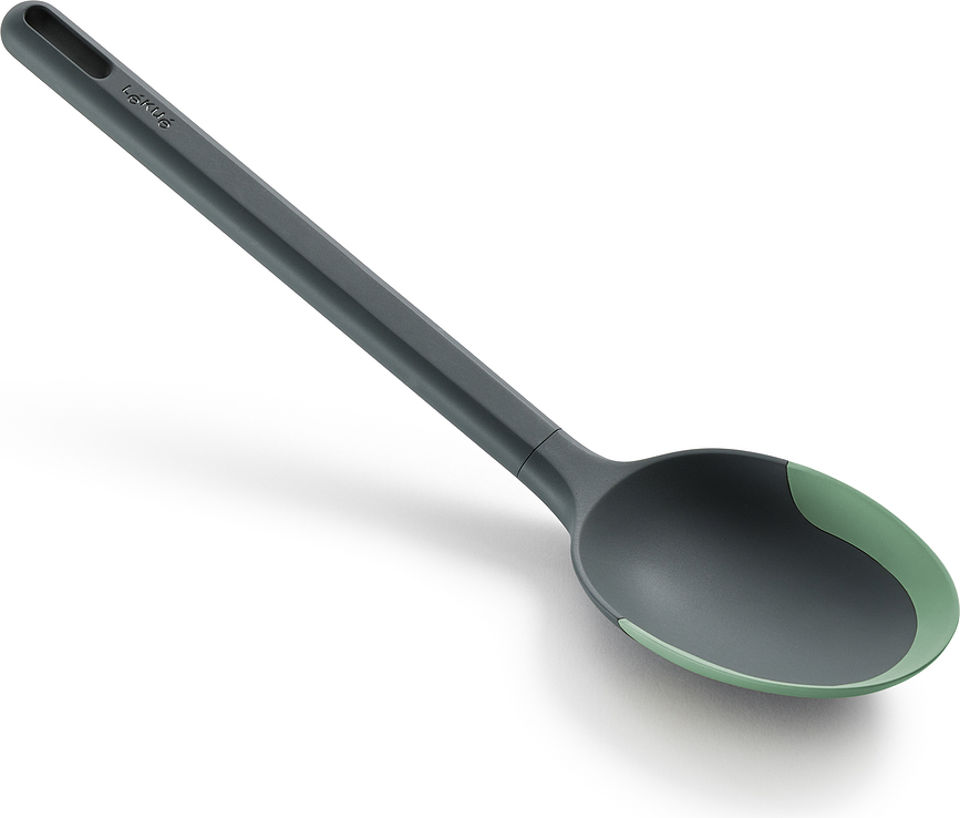 Cuchara de servir antiarañazos, verde oscuro