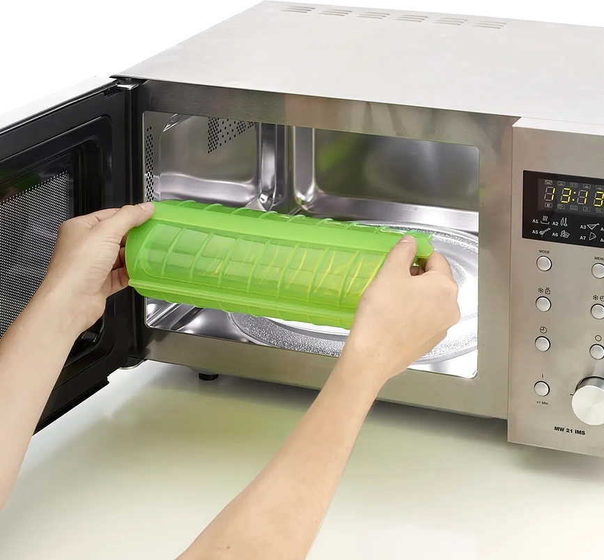 Cuiseur Vapeur pour micro-ondes, vert