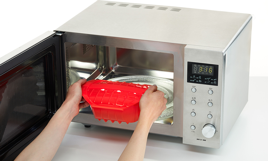 Deep Steam Cuiseur Vapeur pour Micro-ondes avec insert, 26 cm, vert