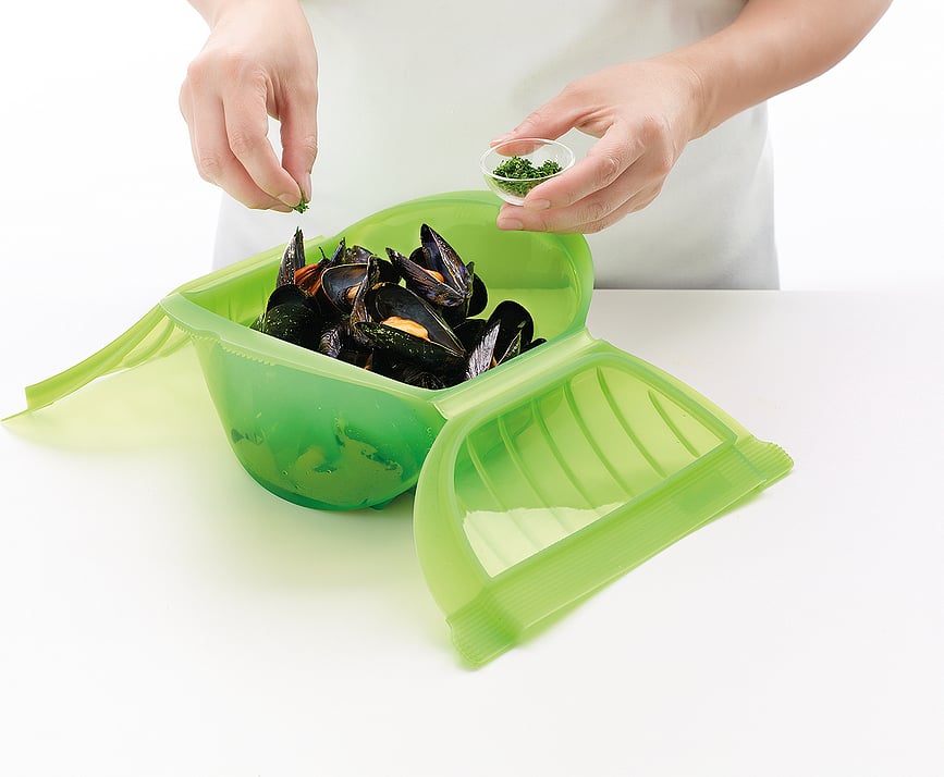 Deep Steam Posuda za mikrovalnu 21,2 cm zelena