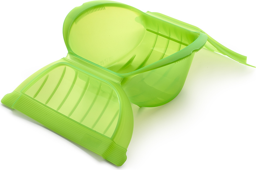 Deep Steam Cuiseur Vapeur pour micro-ondes, 21,2 cm, vert