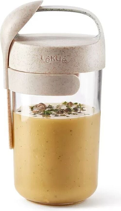 Fiambrera To Go Organic, 600 ml, con cuchara