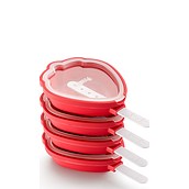 Forme mici pentru înghețată Lekue căpșună XL 4 buc.