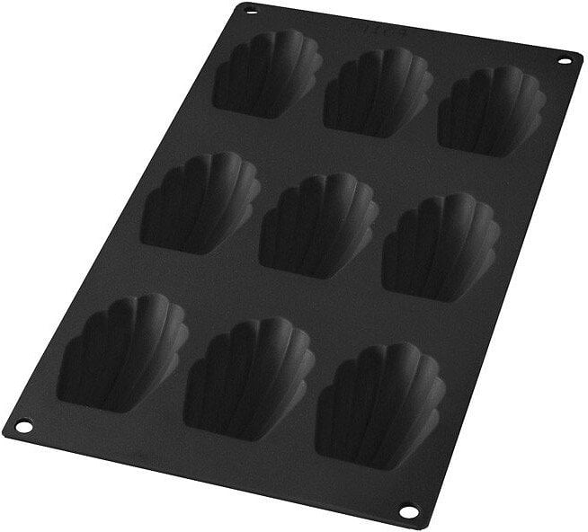 Gourmet Backform für Madeleines schwarz