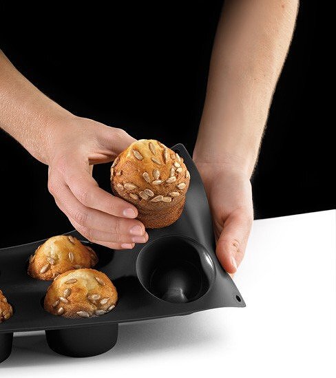 Gourmet Moule à Muffins XL, noir