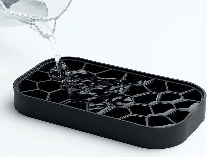 Ice Box Παγοθήκη με Δοχείο Αποθήκευσης, μαύρο