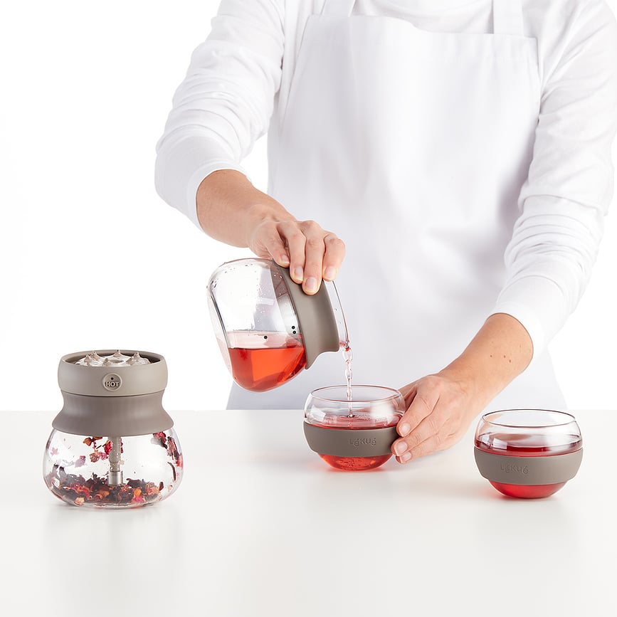 Juego de Té Calm At Home, con infusor, tazas y recipiente cerámico, Set de 4 piezas