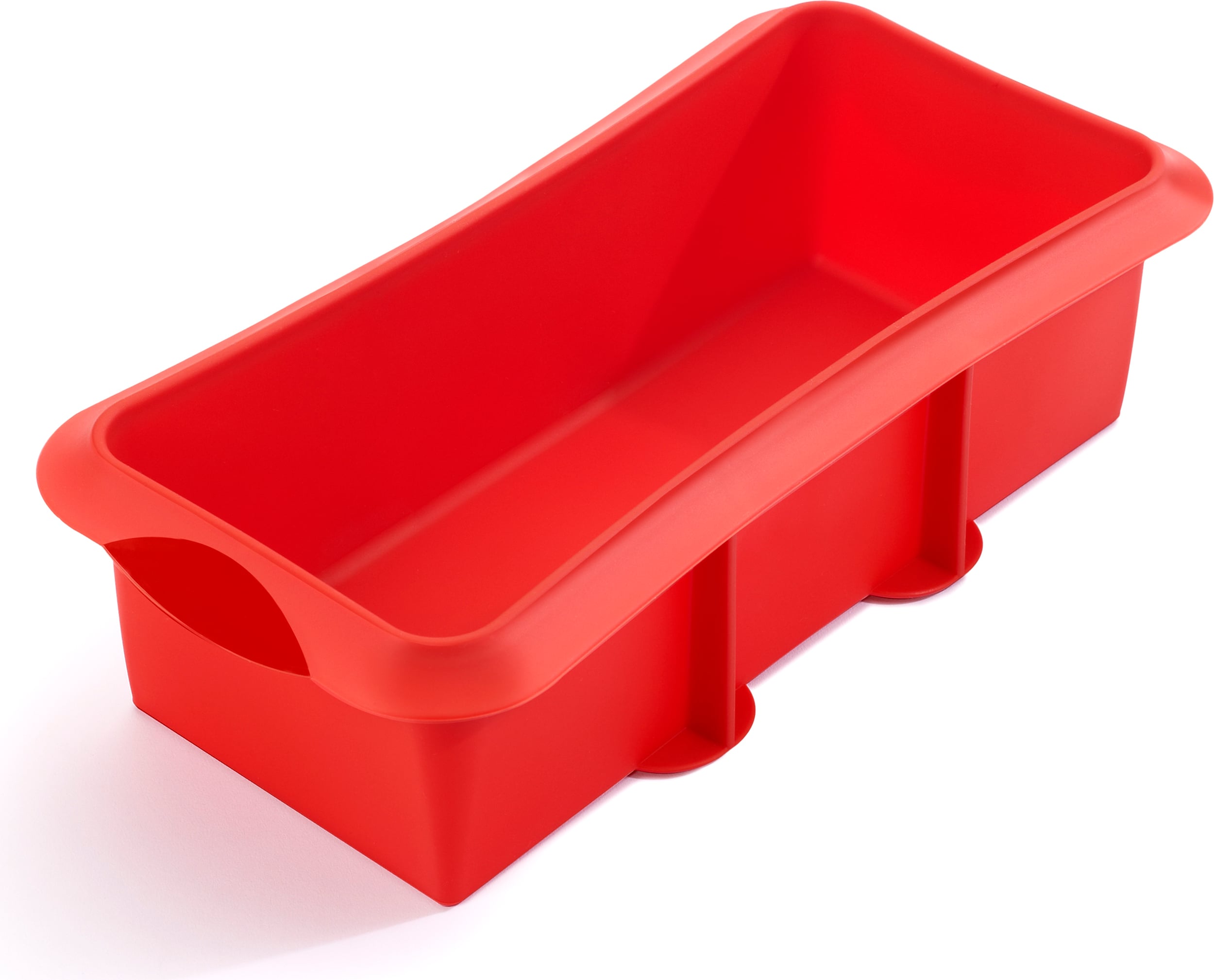 Lekue Backform 28 cm rechteckig rot Silikon
