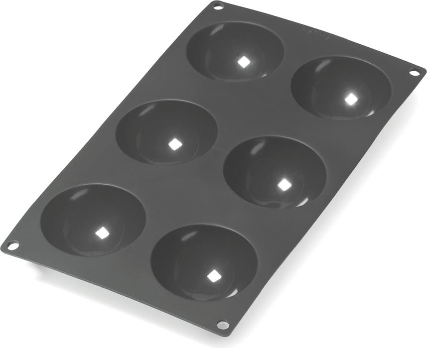 Lekue Backform Halbkugeln schwarz Silikon