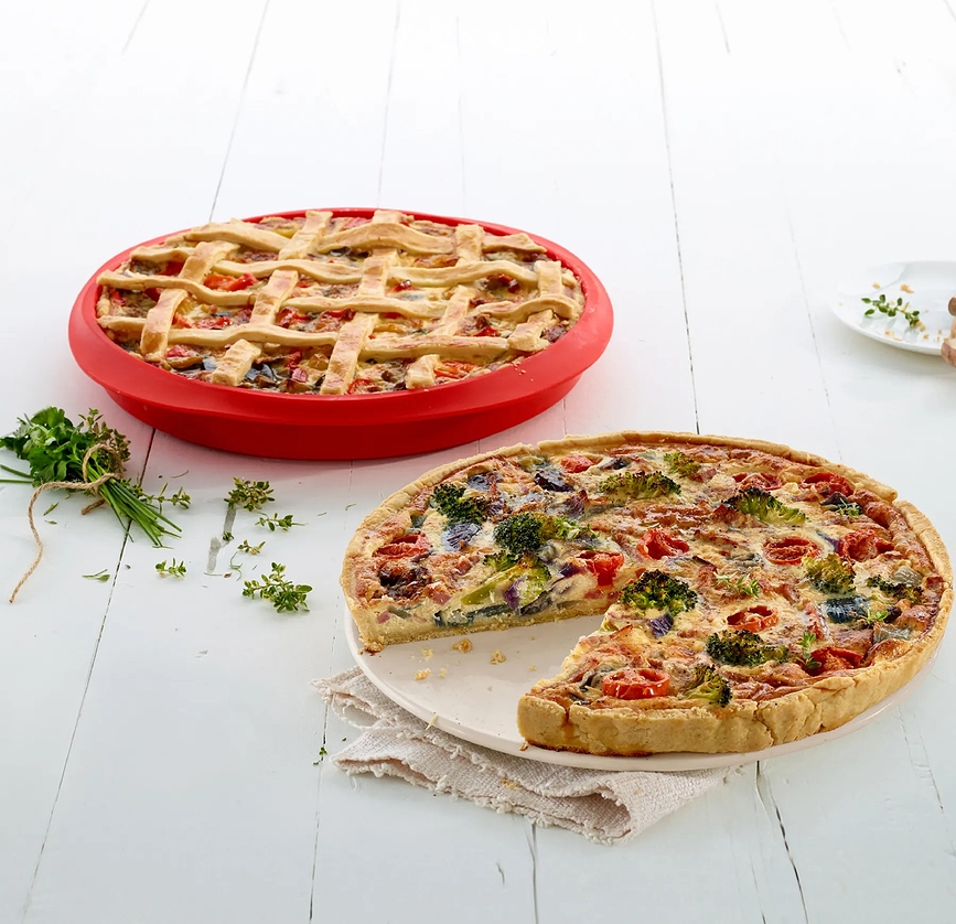 Lekue Βάση για Φόρμα, 28 cm, κεραμική, λευκή