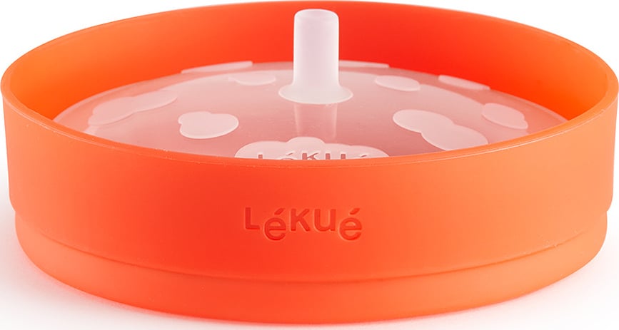 Lekue Bol à Popcorn pour micro-ondes, rouge, en silicone