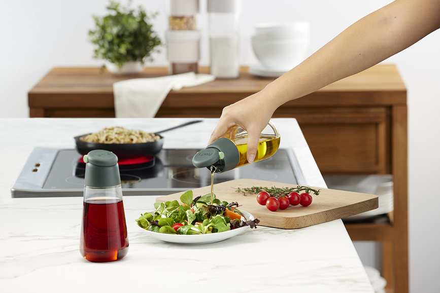 Lekue Distributeurs pour huile et vinaigre, Lot de 2