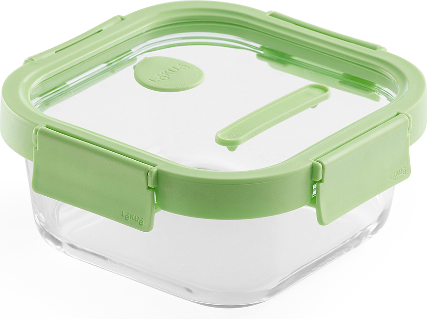 Lekue Δοχείο Τροφίμων, τετράγωνο, γυάλινο
