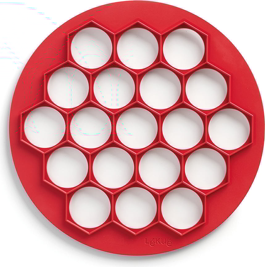 Lekue Emporte-pièce avec 2 rouleaux, rouge