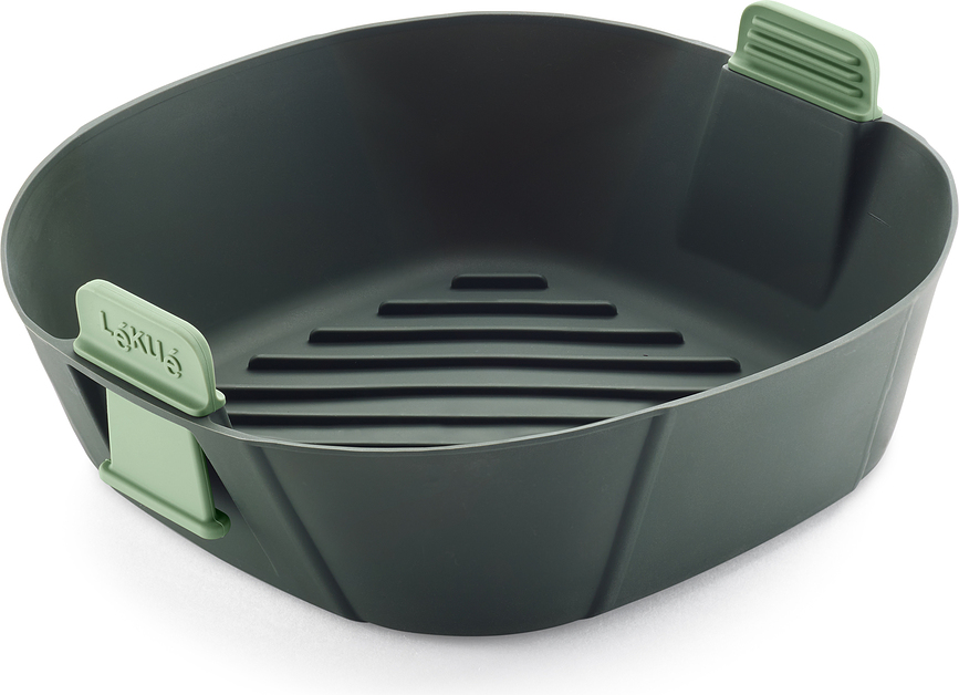Lekue Καλάθι για Air Fryer, 22 cm, γκριζοπράσινο