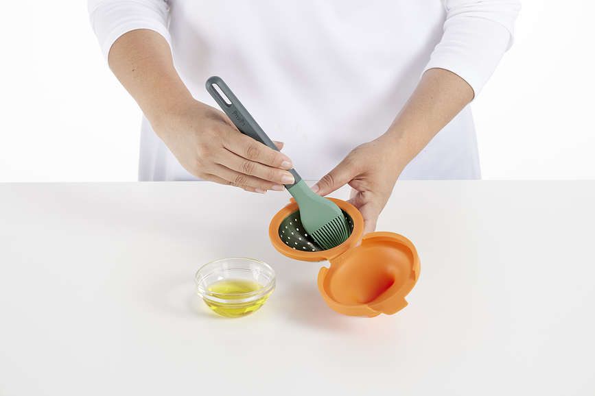 Lekue Modeli za poširanje jajc, oranžni, 2 kosa