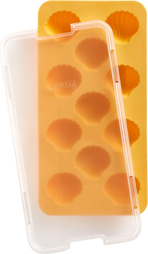 Lekue Moule à glaçons forme coquillages, avec couvercle
