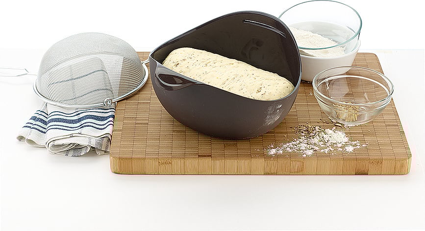 Lekue Moule à Pain 24 cm, marron, silicone