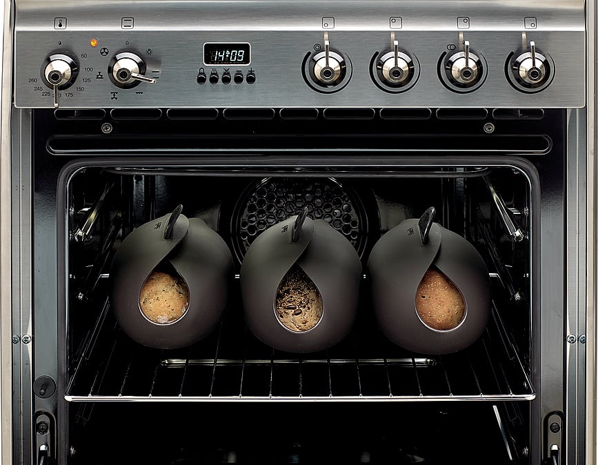 Lekue Moule à pain avec moule pour mini-baguettes et spatule, Set 3 pièces