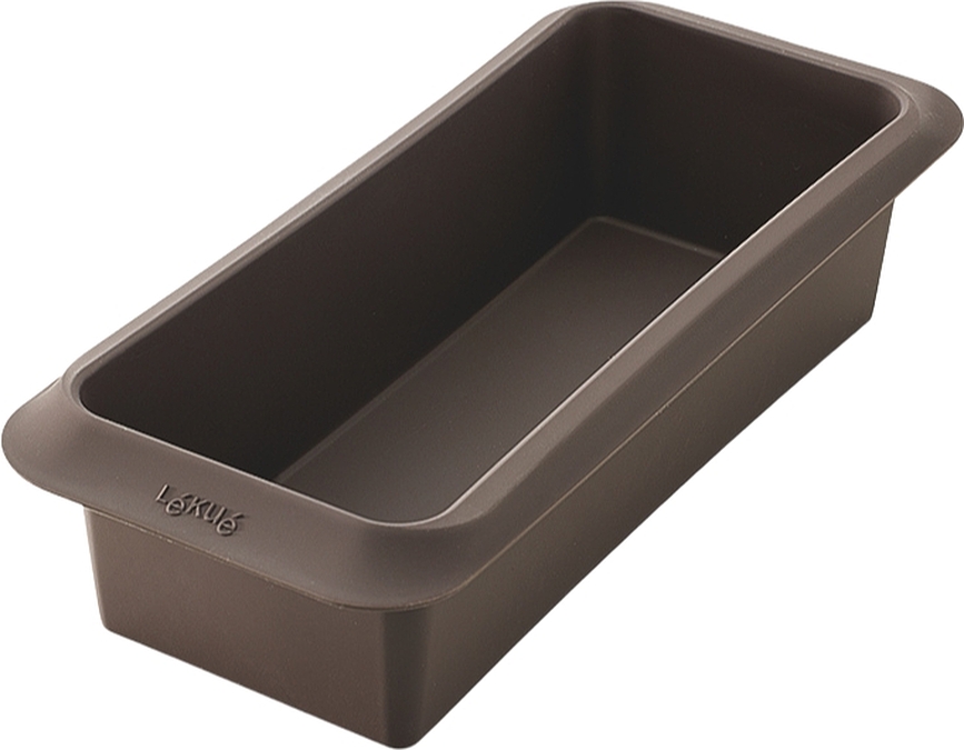 Lekue Moule à Pain rectangulaire, 25 cm, marron, en silicone