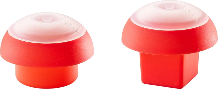 Lekue Moules à Œufs, rouges, Lot de 2