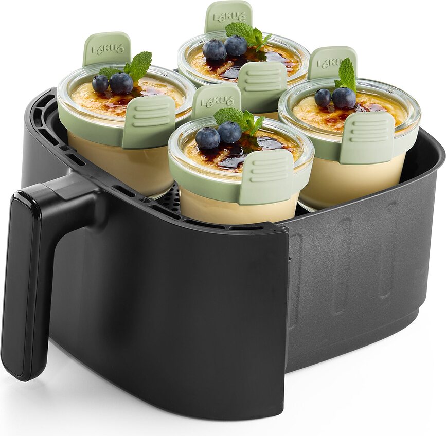 Lekue Okrogle mini posode za cvrtnik na vroč zrak, 4 kosi