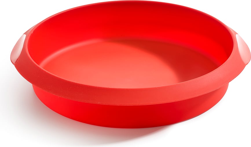 Lekue Φόρμα ψησίματος στρογγυλή, 26 cm, κόκκινη, σιλικόνης