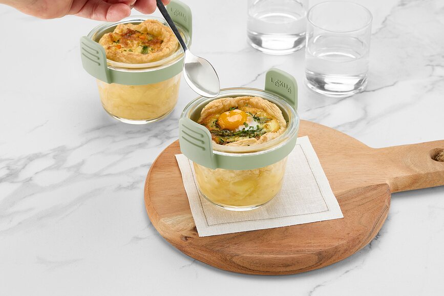 Lekue Φόρμες για Air Fryer, πυρίμαχες, στρογγυλές, μίνι, 4 τμχ