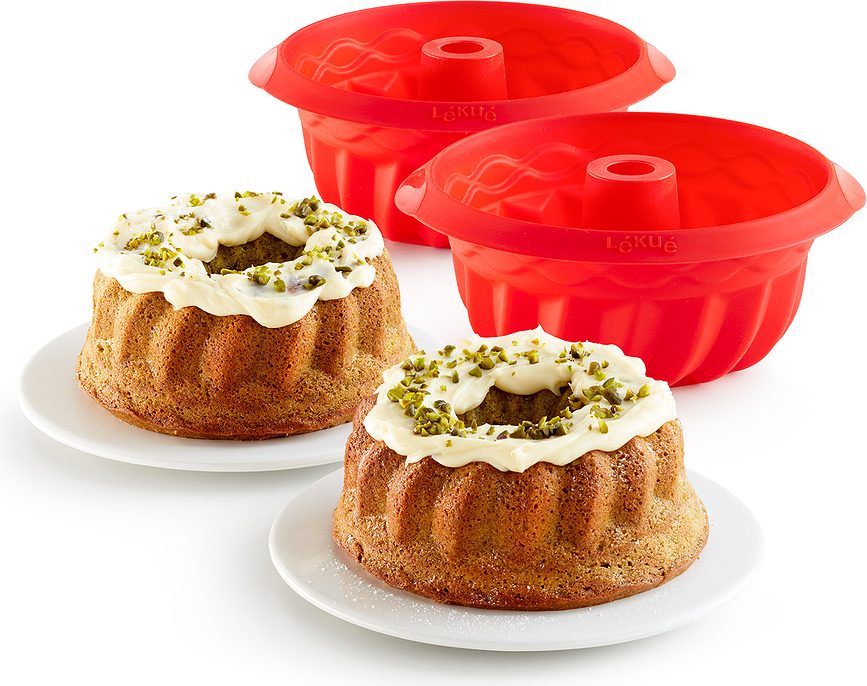 Lekue Φόρμες για Cupcakes, 15 cm, κόκκινες, 2 τμχ