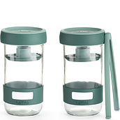 Lekue Pickling containers with tongs 2 pcs