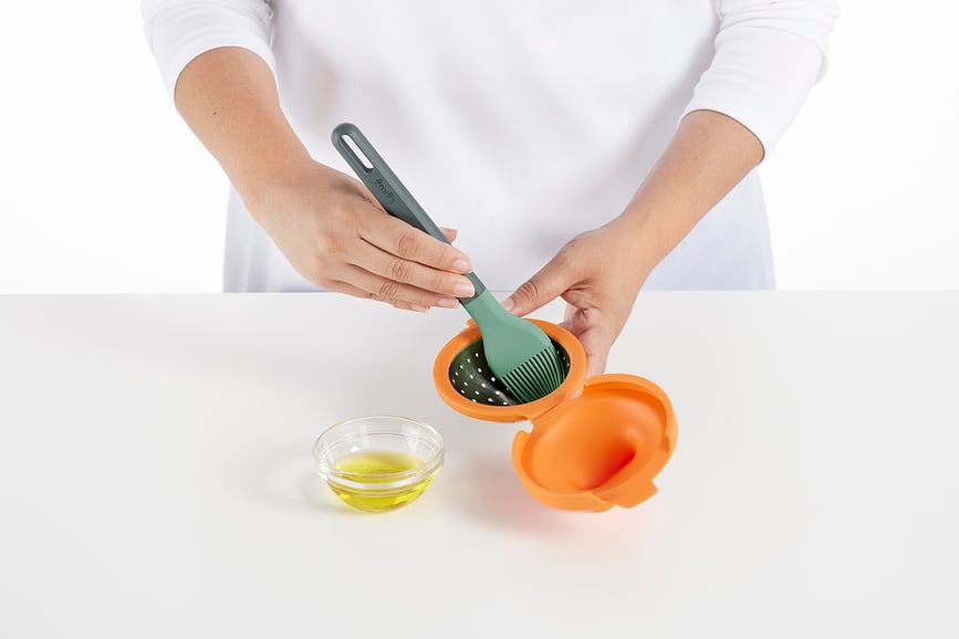 Lekue Pocheuses à Œufs, orange, Lot de 2