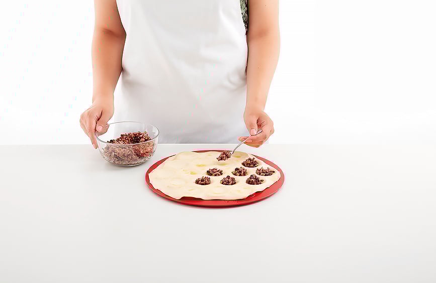 Lekue Podloga za Kekse crvena s 2 valjka