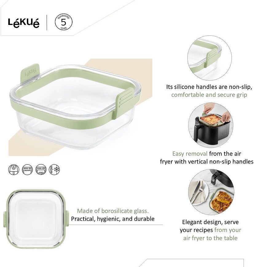 Lekue Posuda za Air Fryer kvadratna