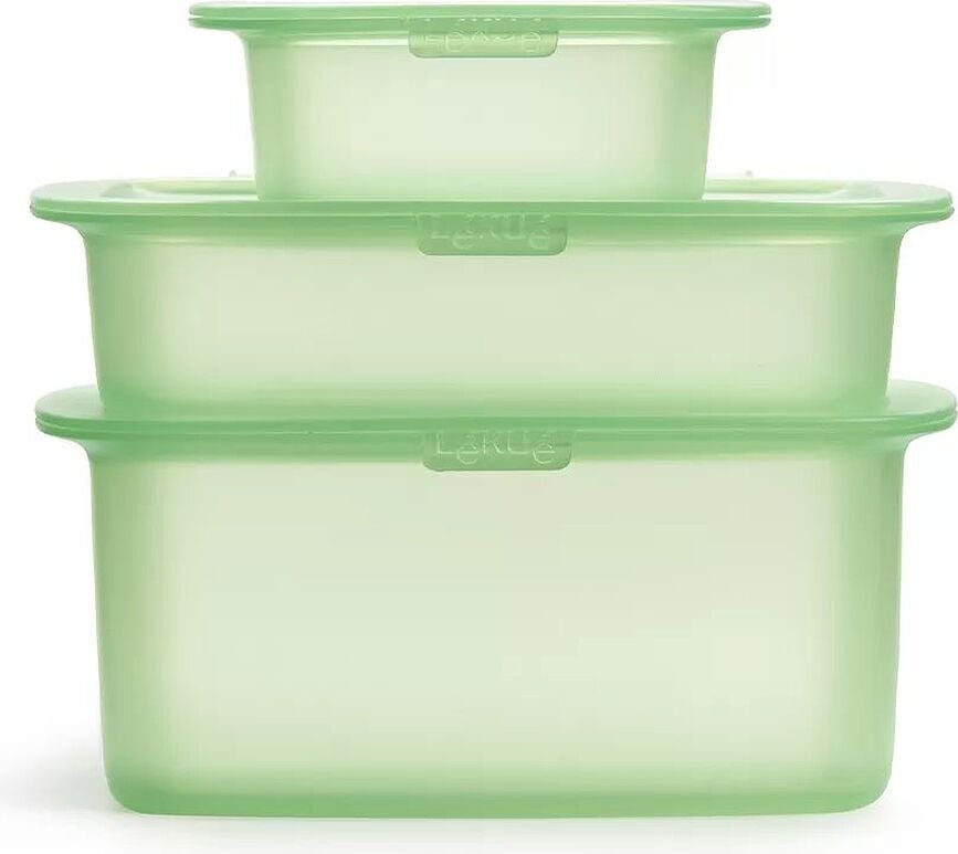 Lekue Posude za Ručak silikonske zelene 3 kom.