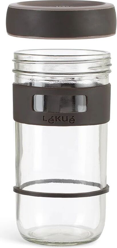 Lekue Pots à levain avec spatule, 700 ml, Set 3 pièces