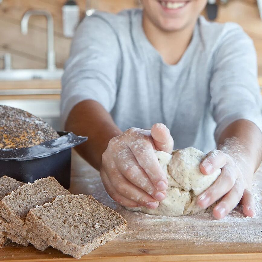 Lekue Pots à levain avec spatule, 700 ml, Set 3 pièces