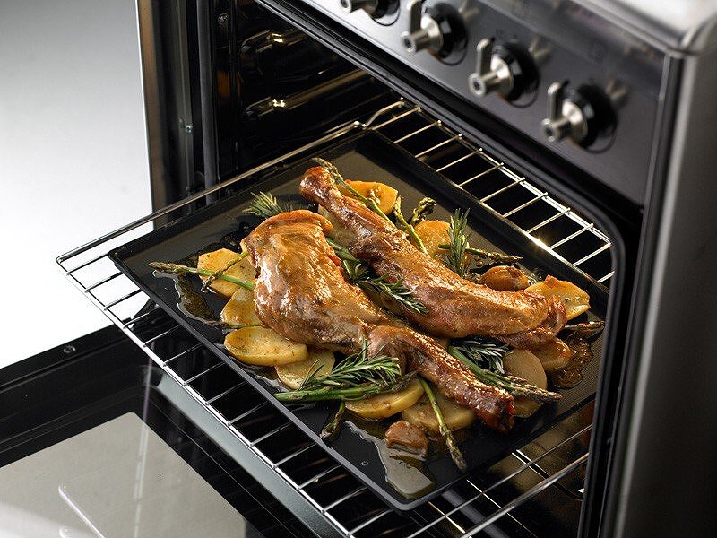 Lekue Tapis de Cuisson avec rebord, noir