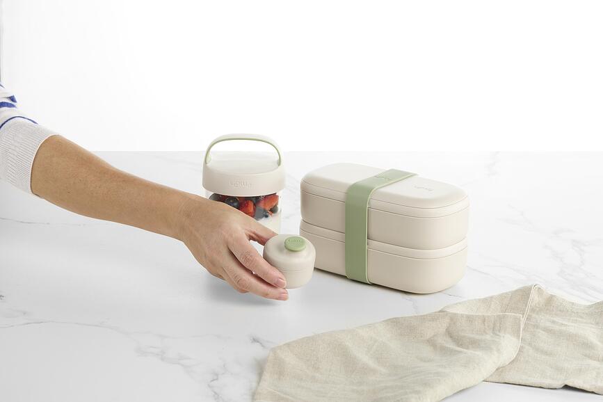 Lunchbox podwójny On The Go Natural 1 l