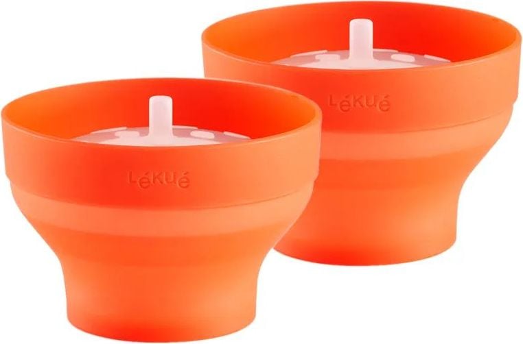 Miski do przygotowywania popcornu w mikrofalówce Lekue 700 ml 2 szt.