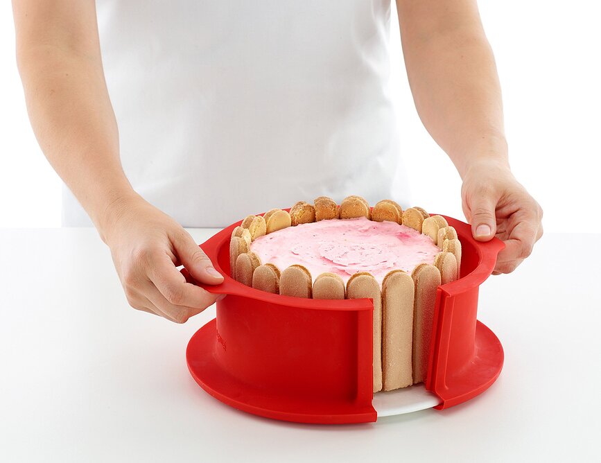 Molde de Repostería con plato de cerámica, Duo, tipo Charlotte