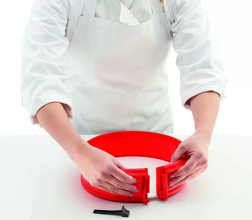 Molde Desmontable para Tarta Duo, con base de cerámica