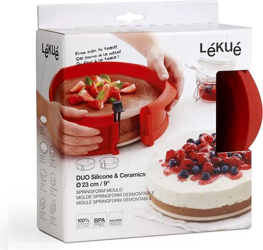 Molde Desmontable para Tarta Duo, con base de cerámica