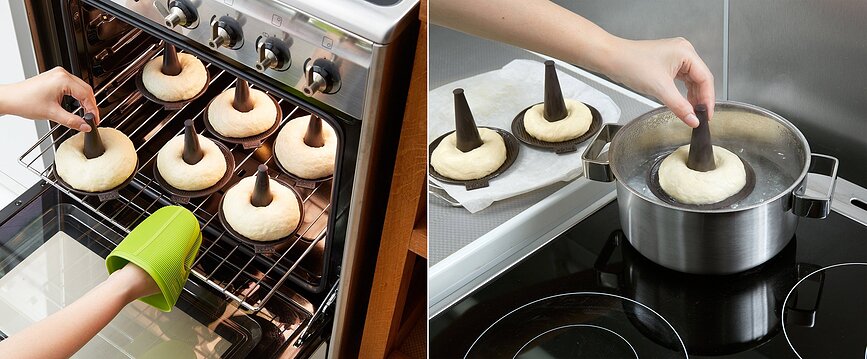 Molde para Bagels, 6 unidades