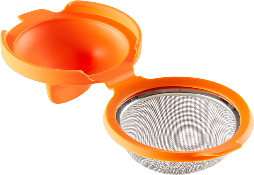 Molde para Huevos Poché Lekue, silicona, naranja, 2 unidades